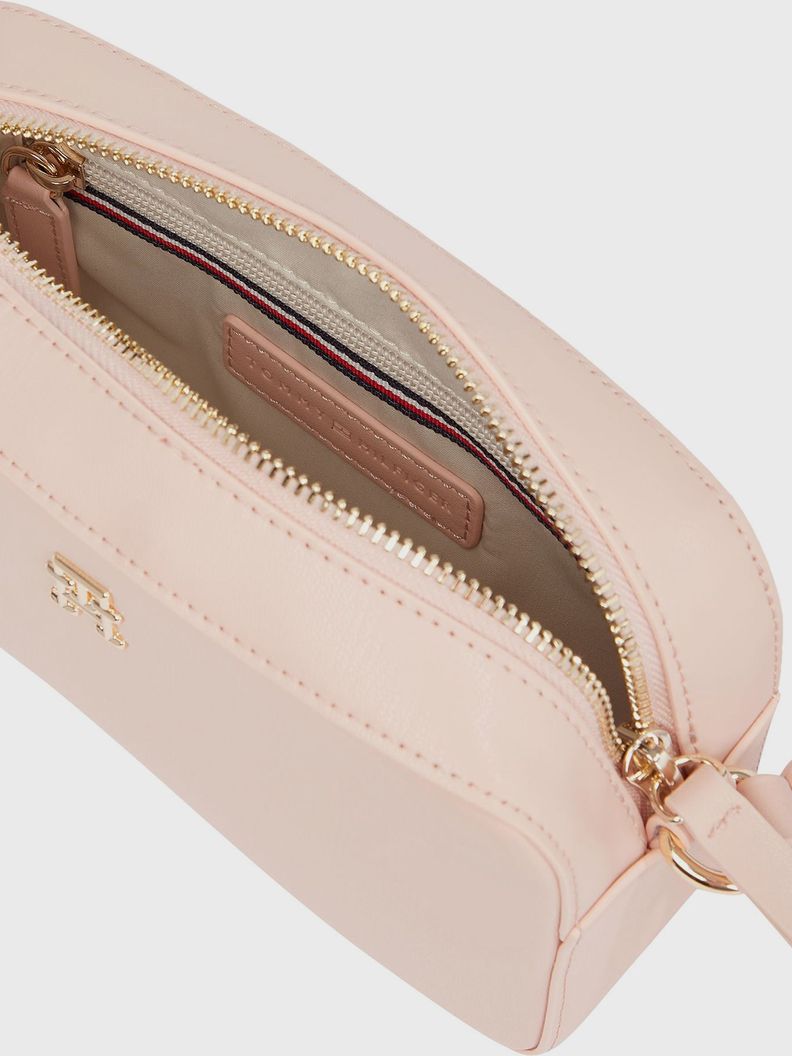 Bandolera Con Logo Metalizado Rosado Tommy Hilfiger-3