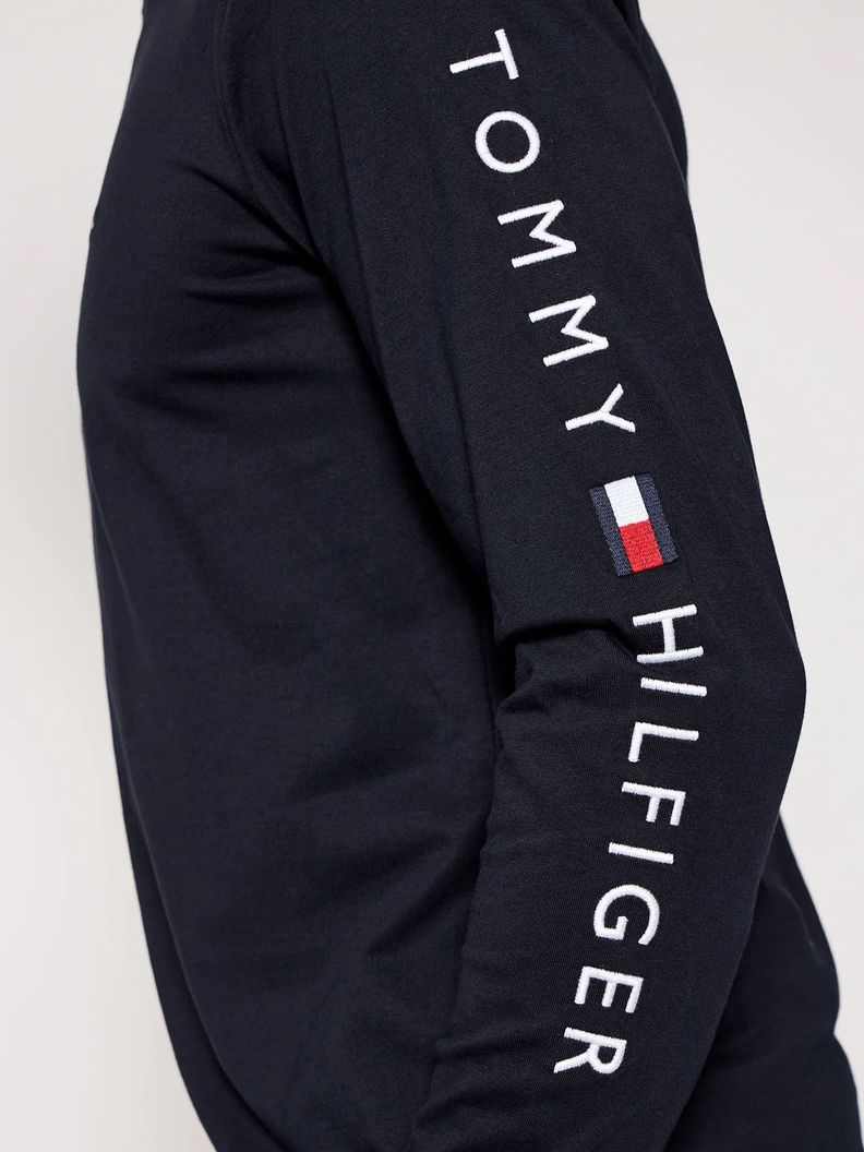 Polera Essential Flag Logo Azul Tommy Hilfiger-3