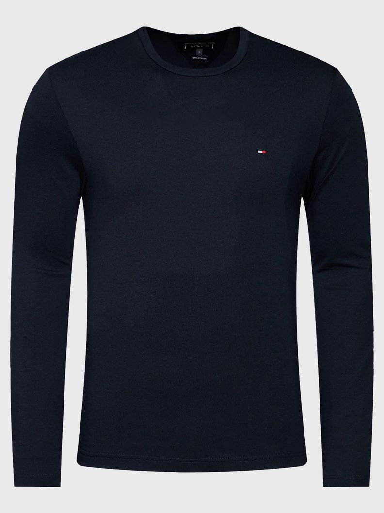 Polera Essential Flag Logo Azul Tommy Hilfiger-4
