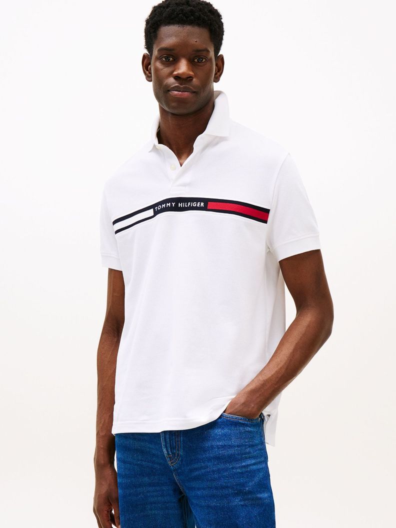 Polo Chest Insert Logo Blanco Tommy Hilfiger-0