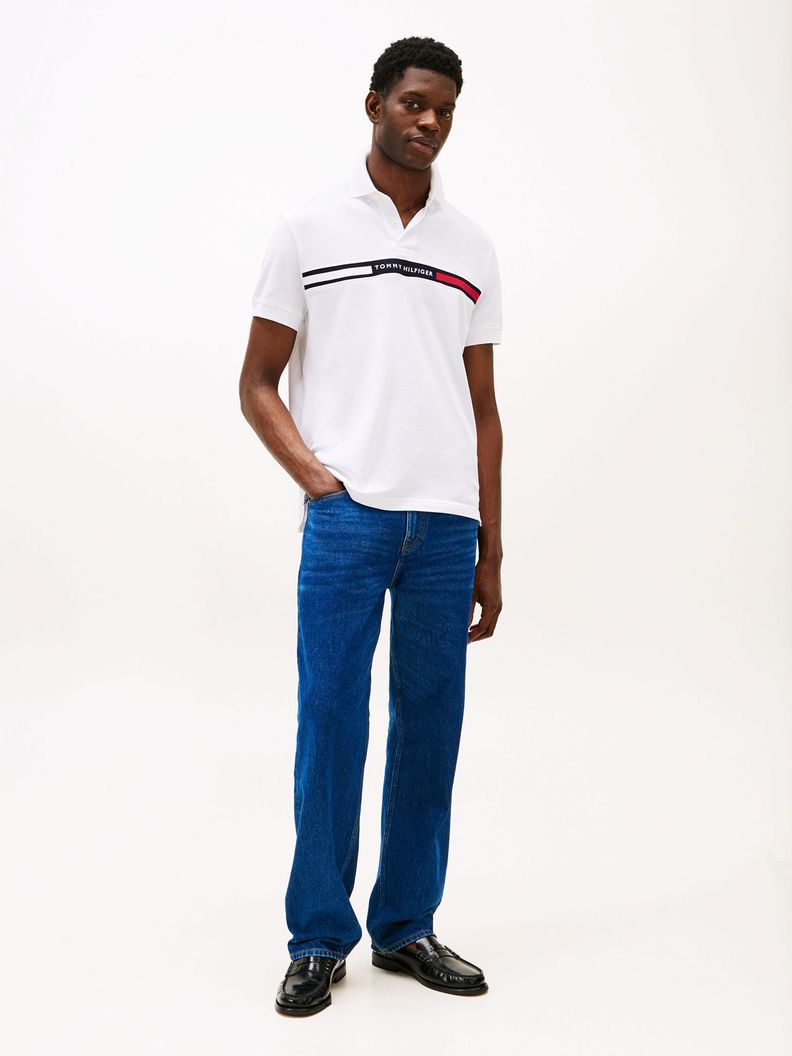 Polo Chest Insert Logo Blanco Tommy Hilfiger-1