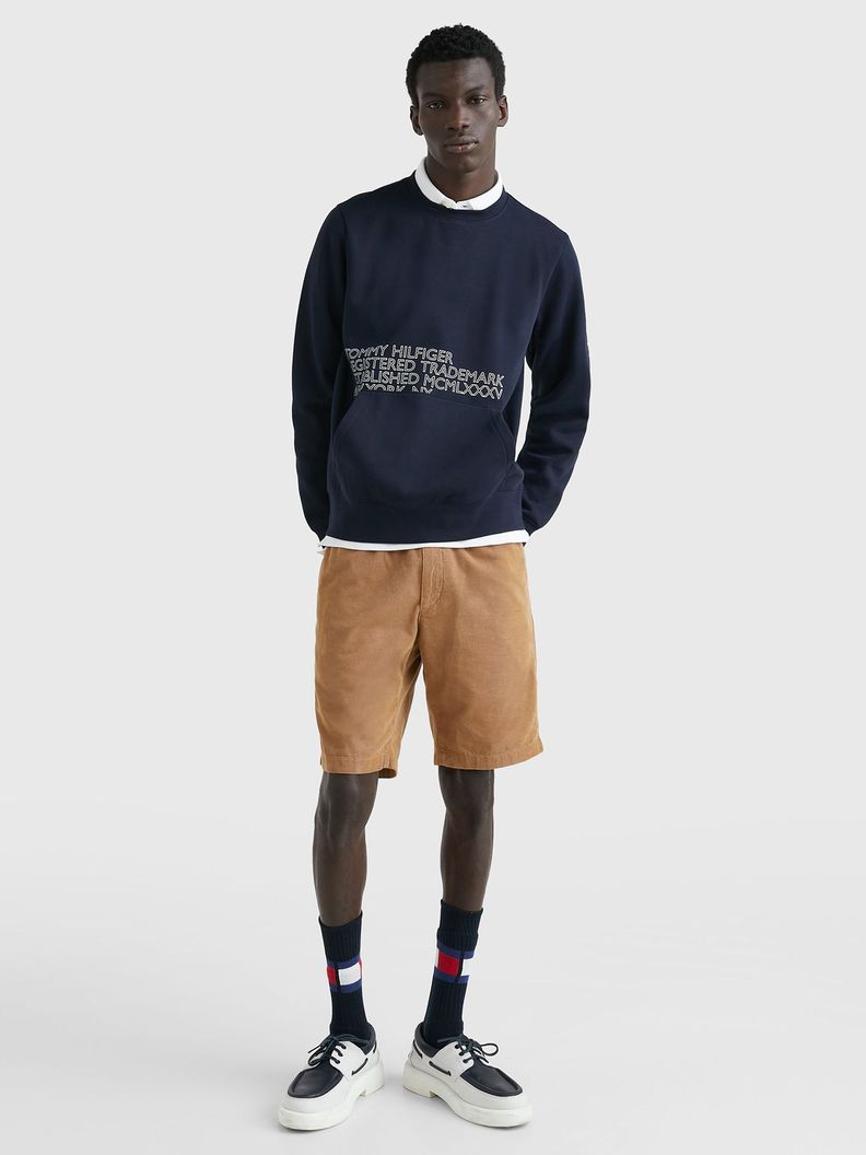 Polerón Flex Relaxed Logo Azul Tommy Hilfiger-1