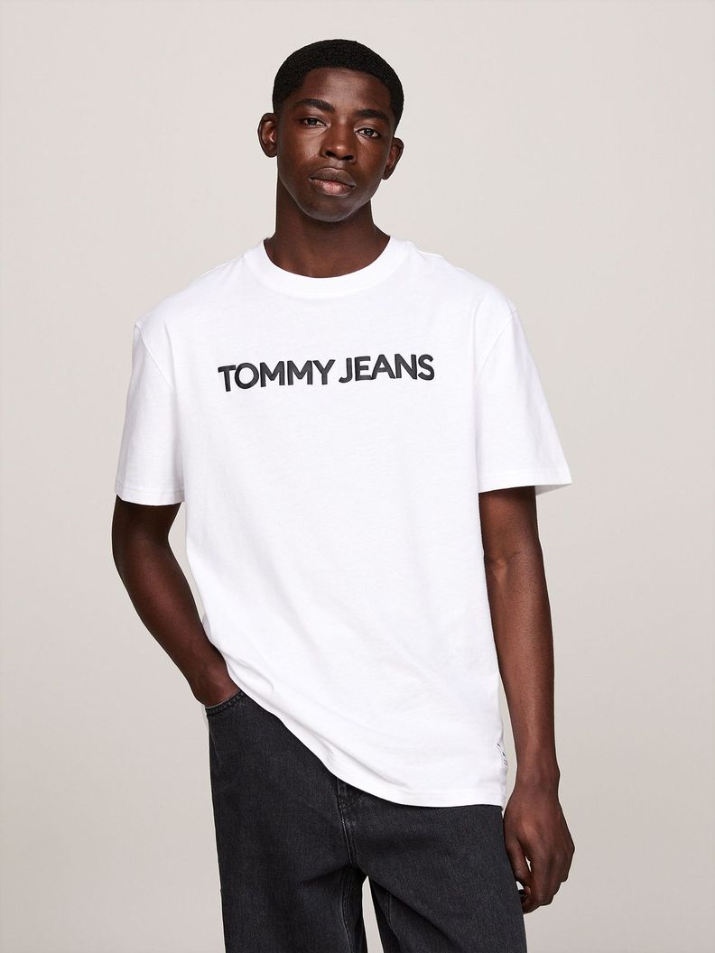 Polera New Classic Con Logo Blanco Tommy Jeans-0