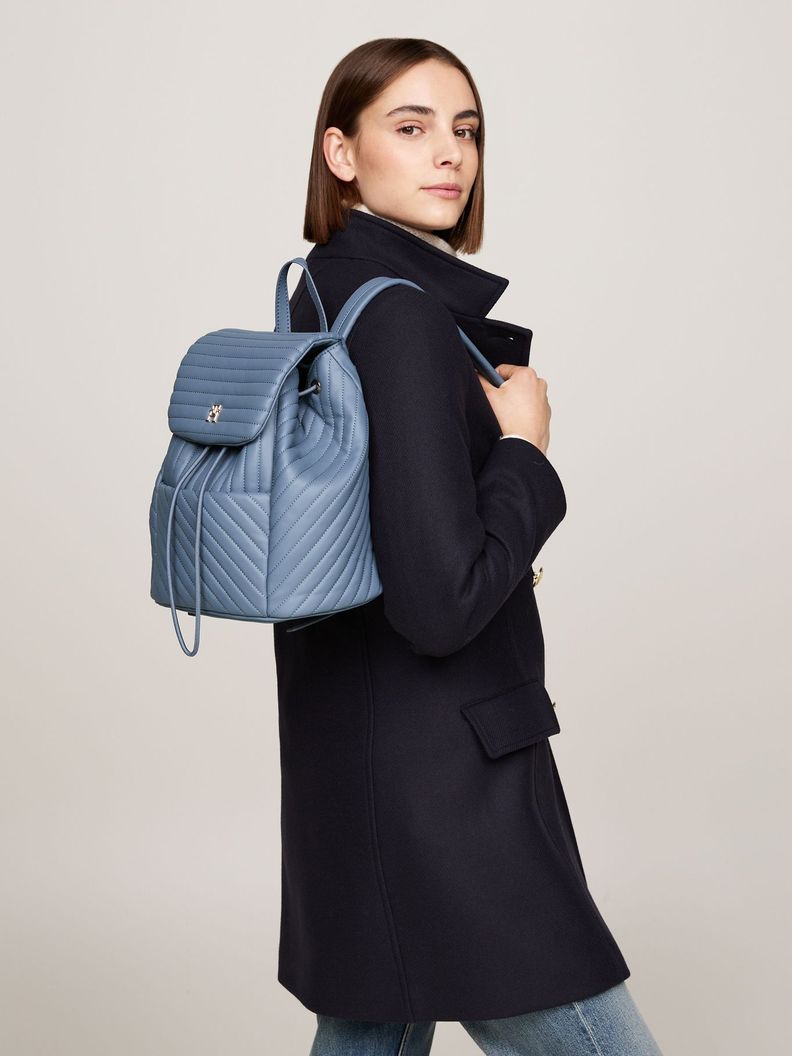 Mochila Poppy Reform Acolchada Celeste Tommy Hilfiger-1