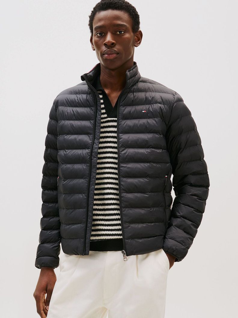 Parka Packable Solid Con Logo