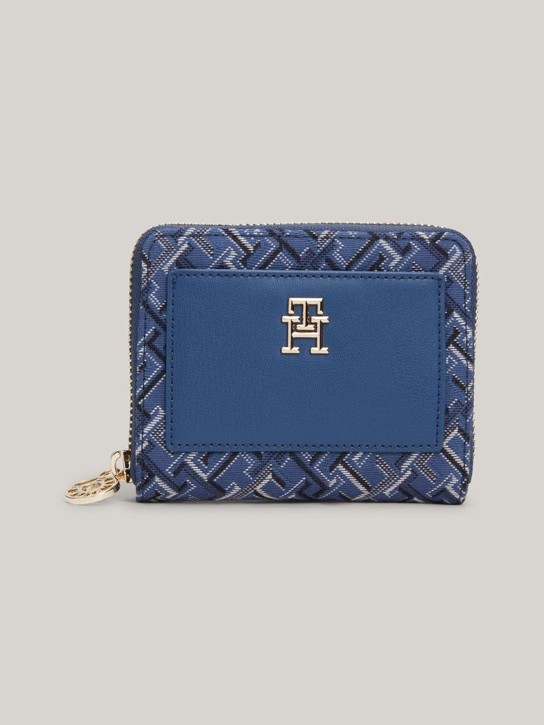 Billetera Diseño Jacquard Cierre Azul Tommy Hilfiger-0
