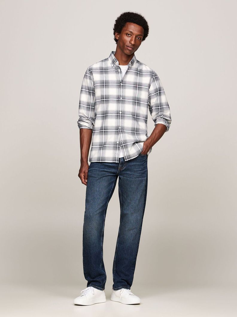 Camisa Heritage Oxford A Cuadros Blanco Tommy Hilfiger-1