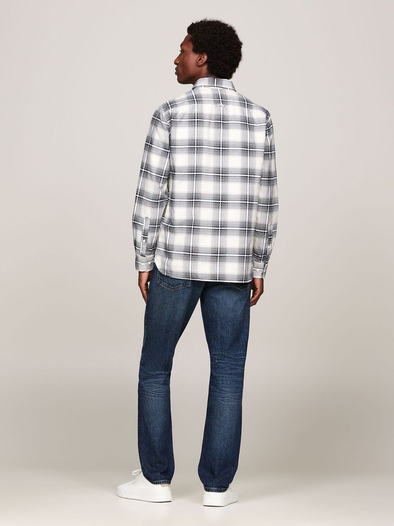 Camisa Heritage Oxford A Cuadros Blanco Tommy Hilfiger-2