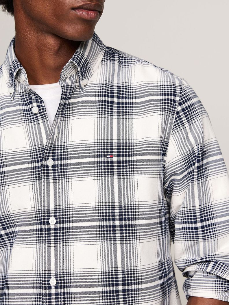 Camisa Heritage Oxford A Cuadros Blanco Tommy Hilfiger-3
