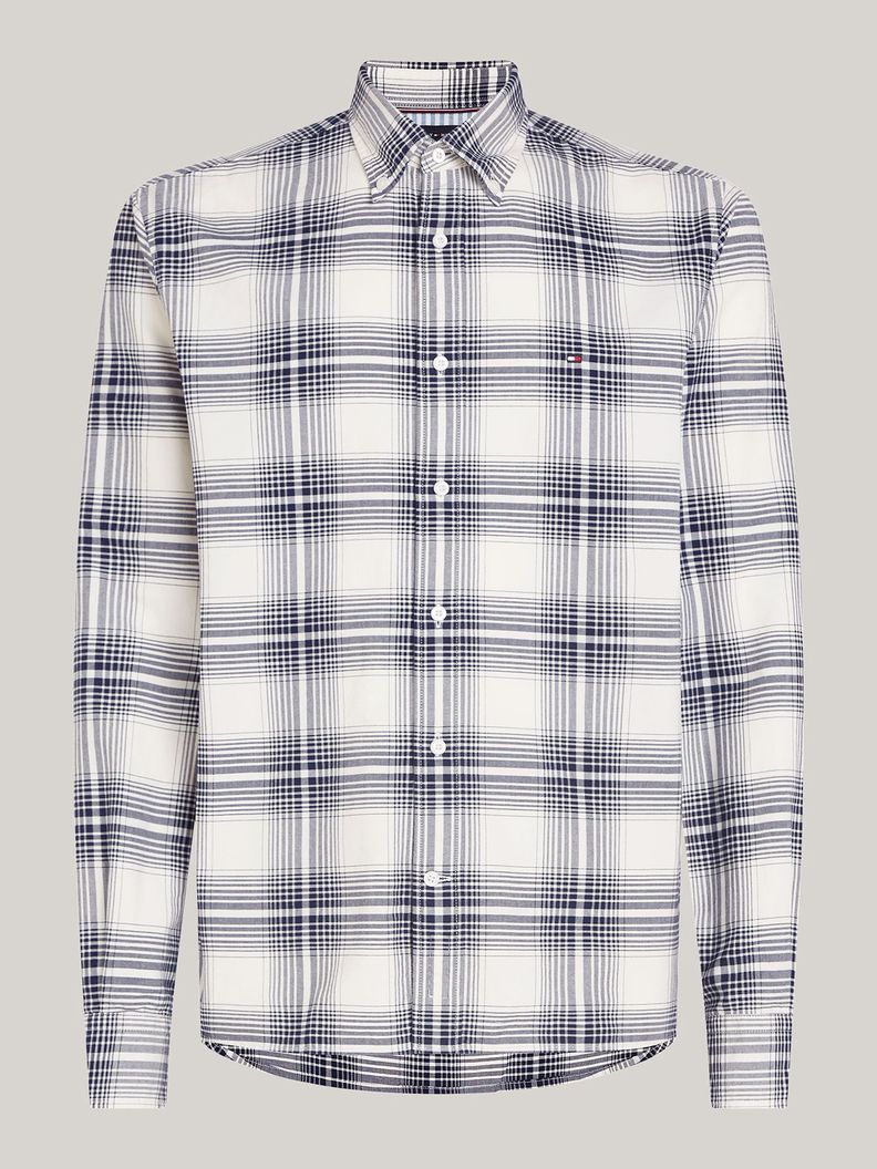 Camisa Heritage Oxford A Cuadros Blanco Tommy Hilfiger-4
