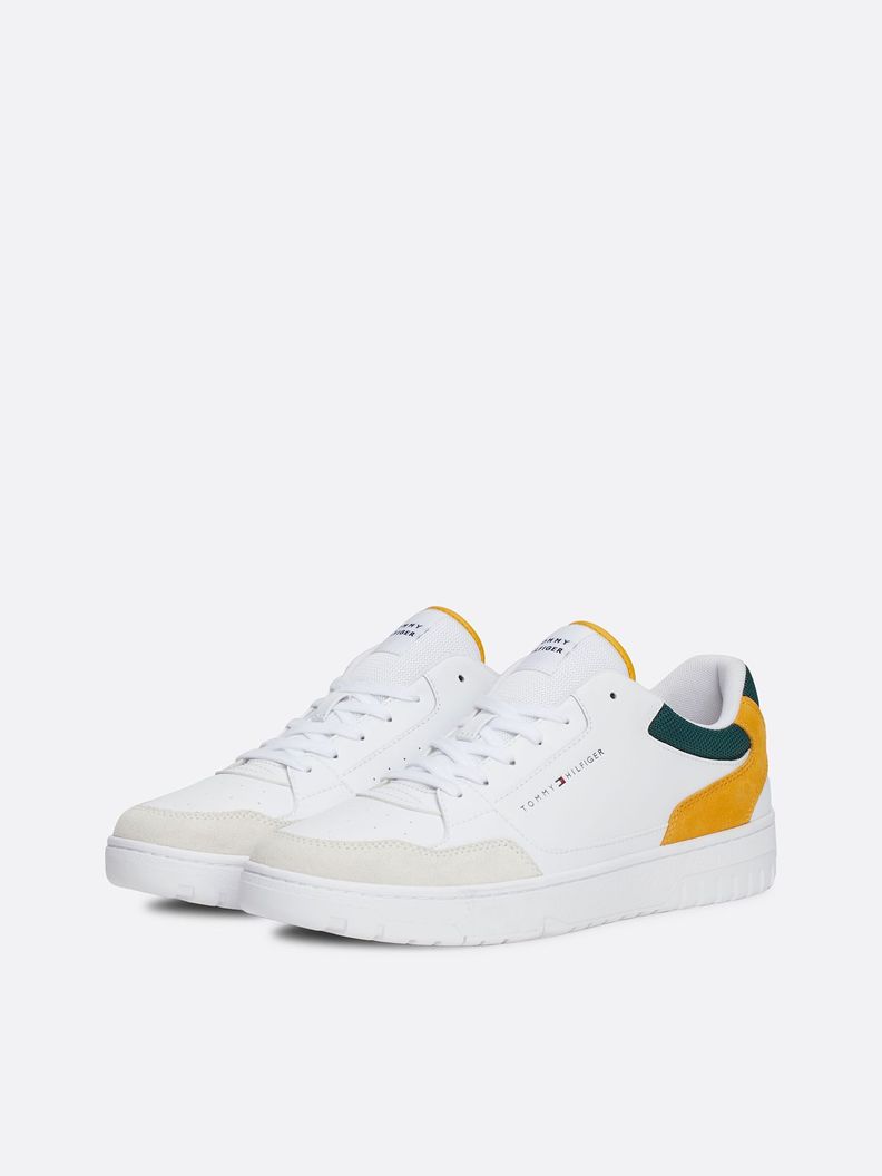 Zapatillas Basket Core-De Cuero Blanco Tommy Hilfiger-0