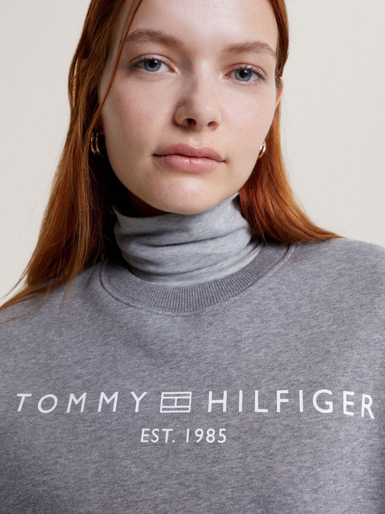 Polerón Modern Con Logo Gris Tommy Hilfiger-3