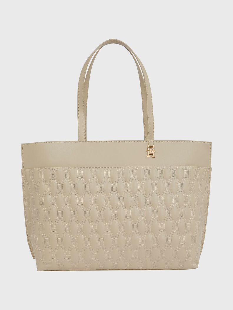 Tote Im Latam Quilting Beige Tommy Hilfiger-0