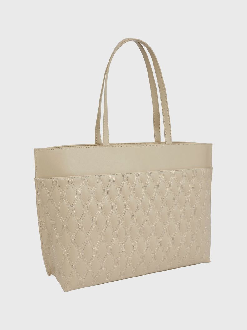 Tote Im Latam Quilting Beige Tommy Hilfiger-1