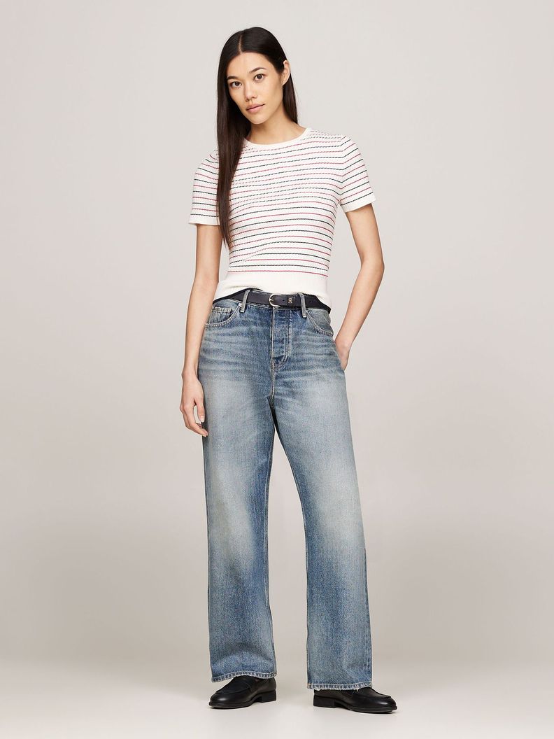 Sweater Diseño de Raya Slim Multicolor Tommy Hilfiger-1