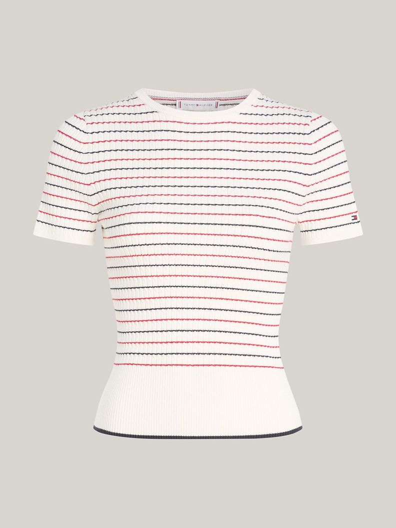 Sweater Diseño de Raya Slim Multicolor Tommy Hilfiger-4