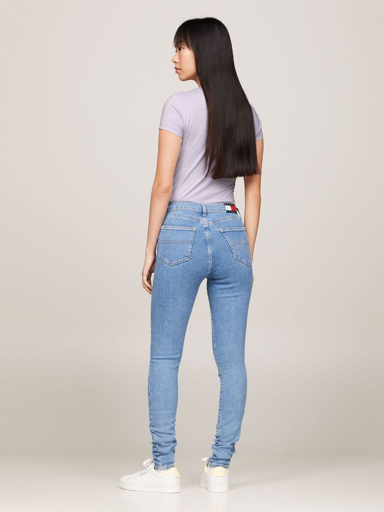 Jeans Mujer Skinny Talle Alto Azul Tommy Jeans-2