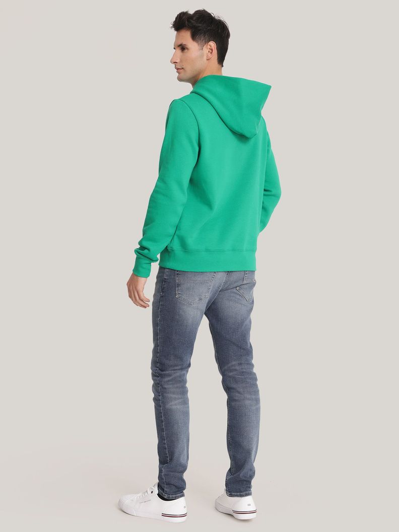 Polerón Hoodie Con Logo Chest Verde Tommy Hilfiger-2