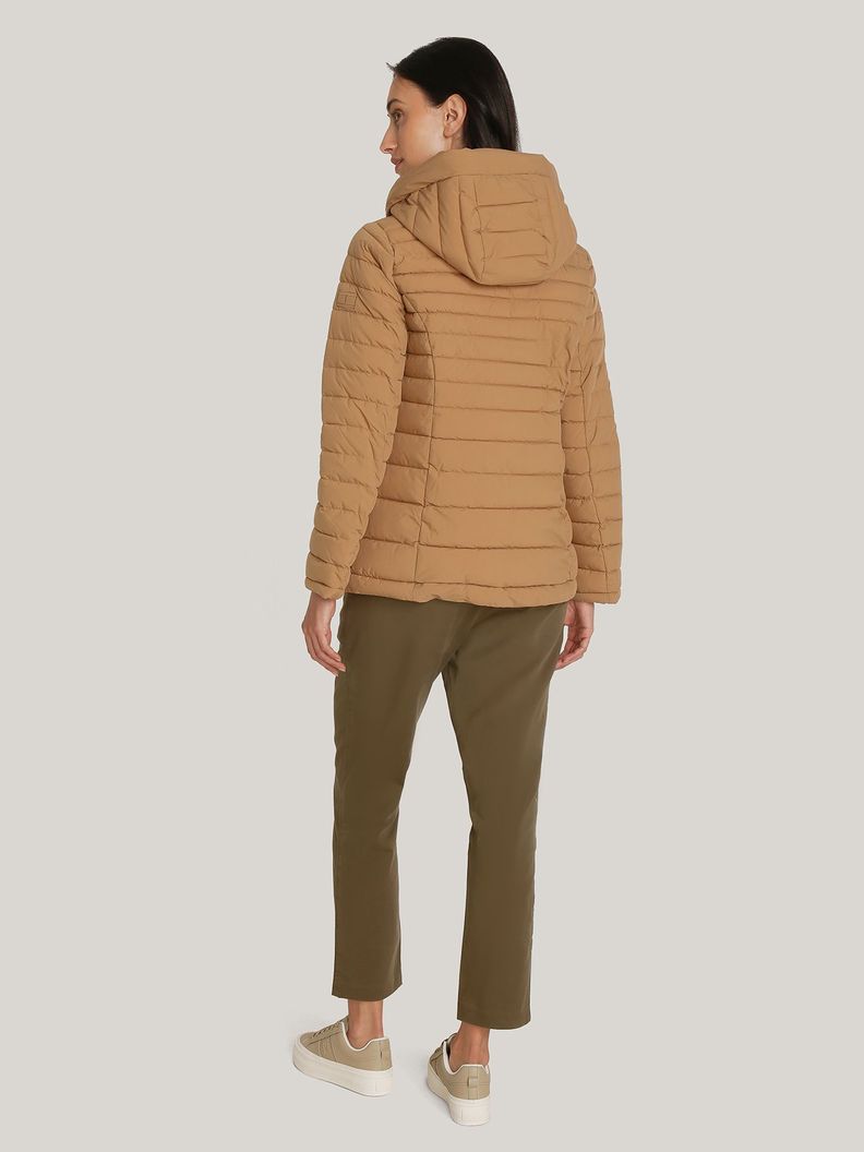 Parka Acolchada Ligera Con Gorro Beige Tommy Hilfiger-2