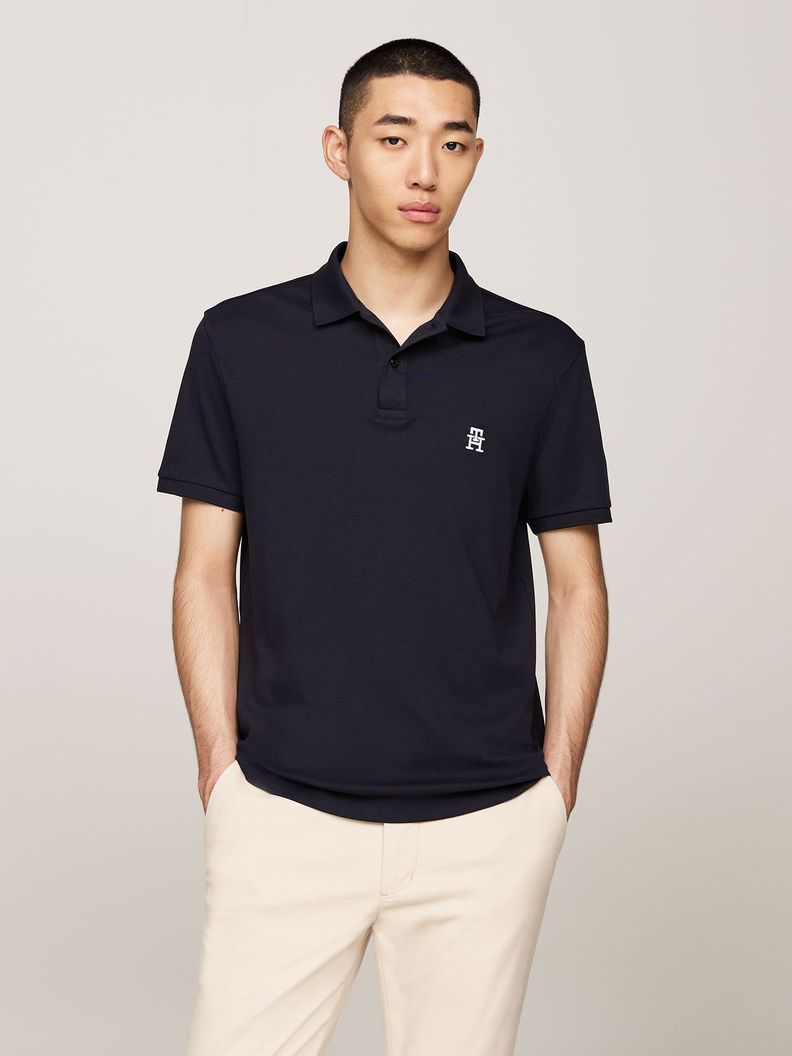Polo Interlock Monogram Azul Tommy Hilfiger-0