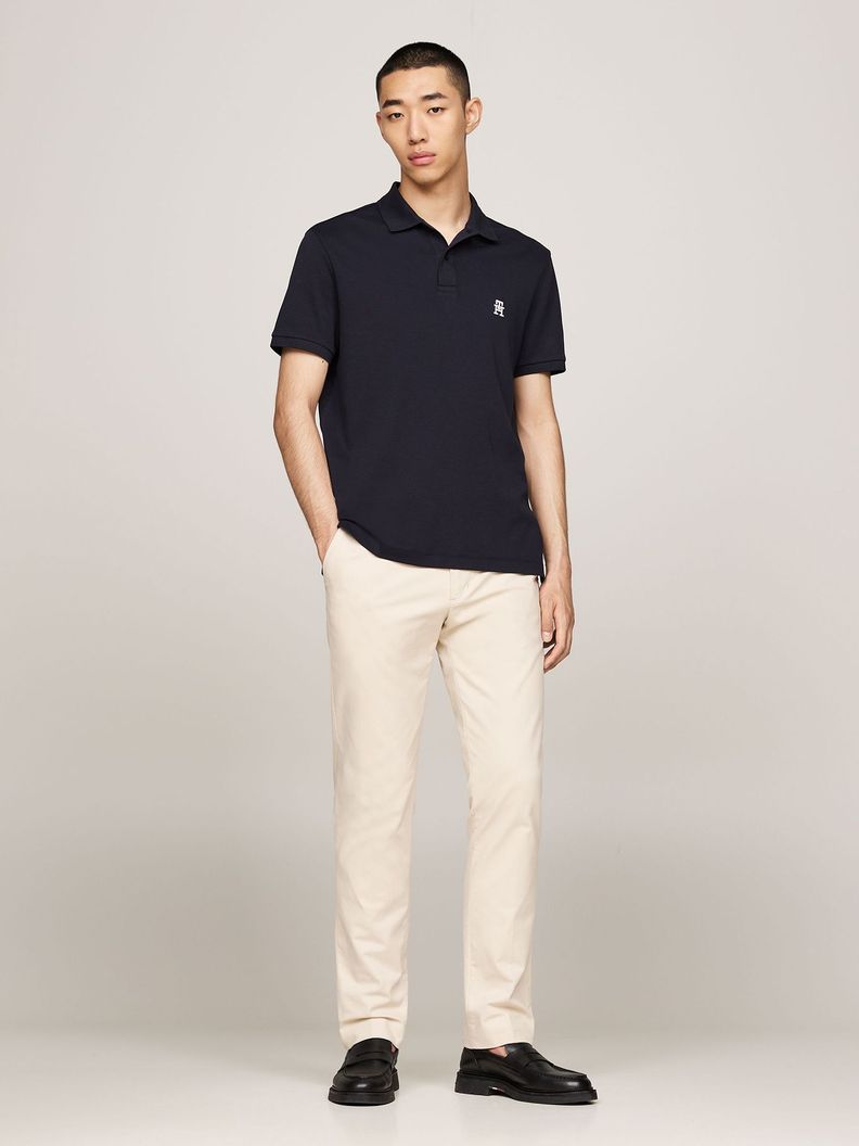 Polo Interlock Monogram Azul Tommy Hilfiger-1