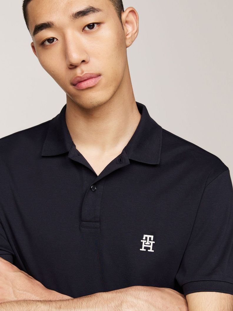 Polo Interlock Monogram Azul Tommy Hilfiger-3