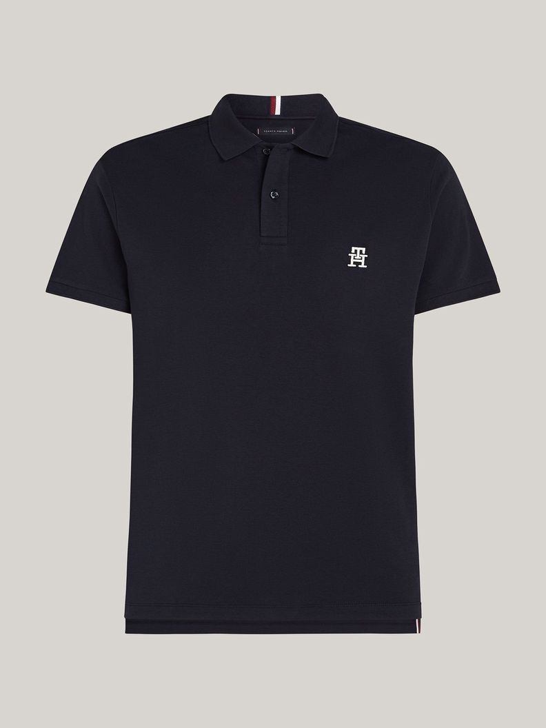Polo Interlock Monogram Azul Tommy Hilfiger-4