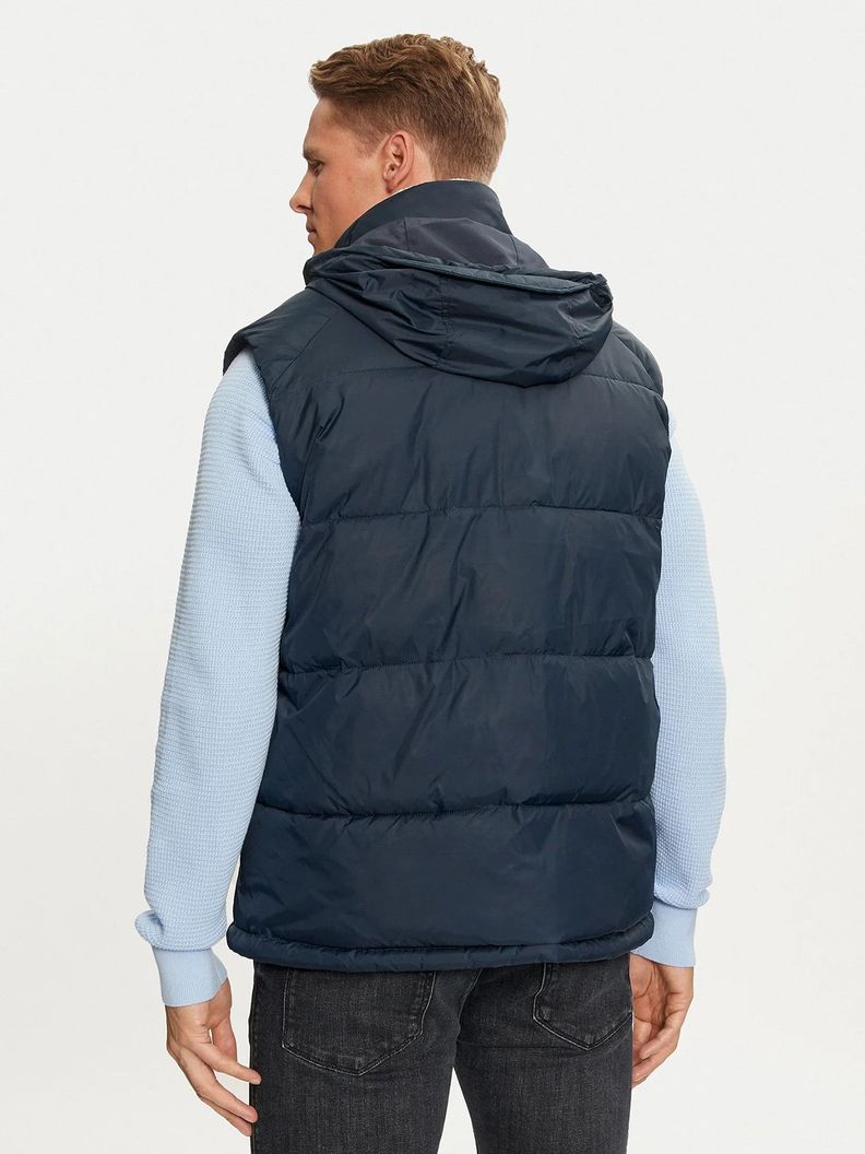 Parka Vest Acolchada Cuello Alto Azul Tommy Hilfiger-2
