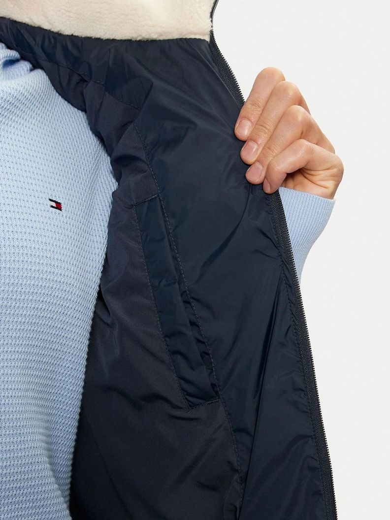 Parka Vest Acolchada Cuello Alto Azul Tommy Hilfiger-5
