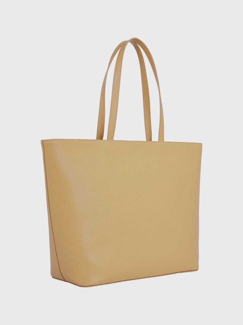 Tote Im Latam Con Logo Beige Tommy Hilfiger-1