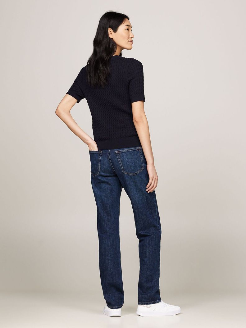 Sweater Tejido Cable Slim Fit Azul Tommy Hilfiger-2