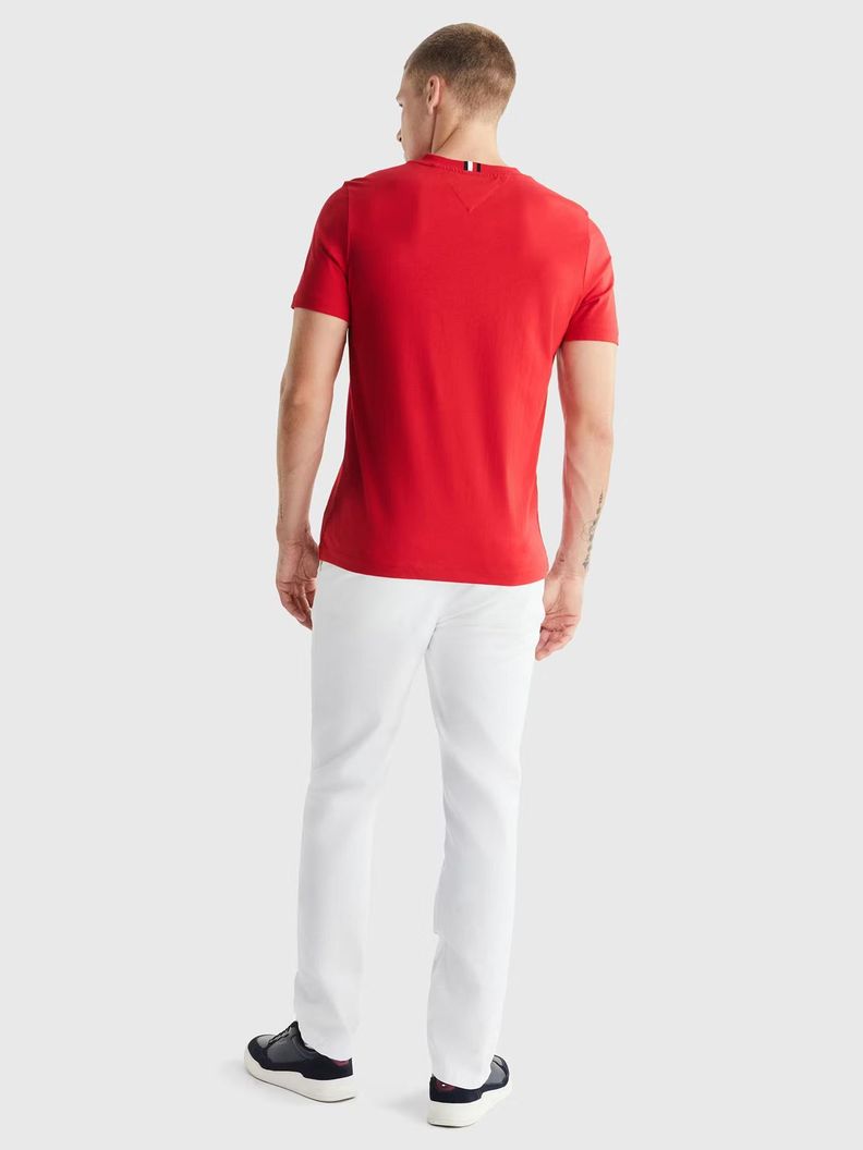 Polera Logo Monogram Regular Fit Rojo Tommy Hilfiger-2