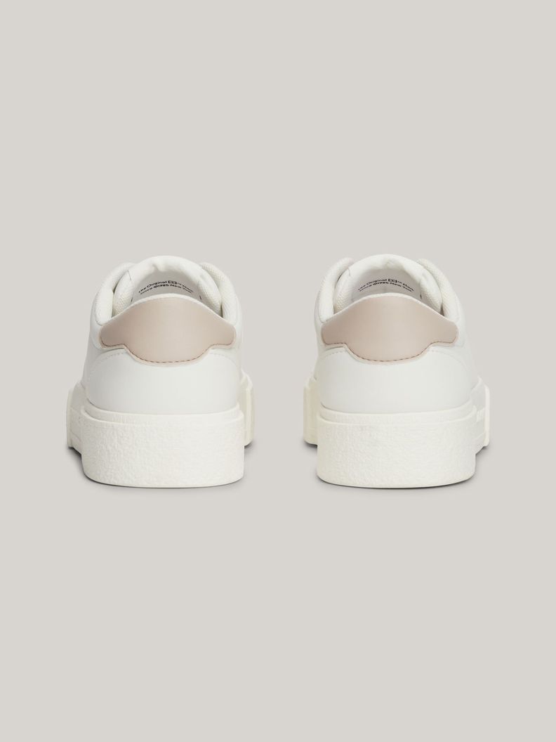Zapatillas De Plataforma Con Logo Blanco Tommy Hilfiger-1
