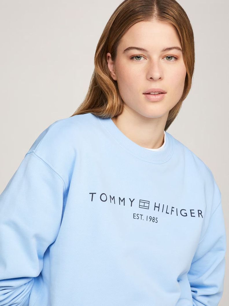 Polerón Modern Con Logo Celeste C1Z Tommy Hilfiger-3