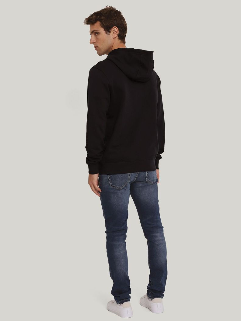 Polerón Hoodie Solic Con Cremallera Azul Tommy Hilfiger-2