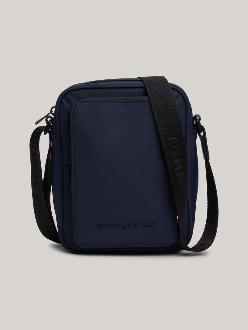 Bolso Reporter Con Logo Texturizado Azul Tommy Hilfiger-0