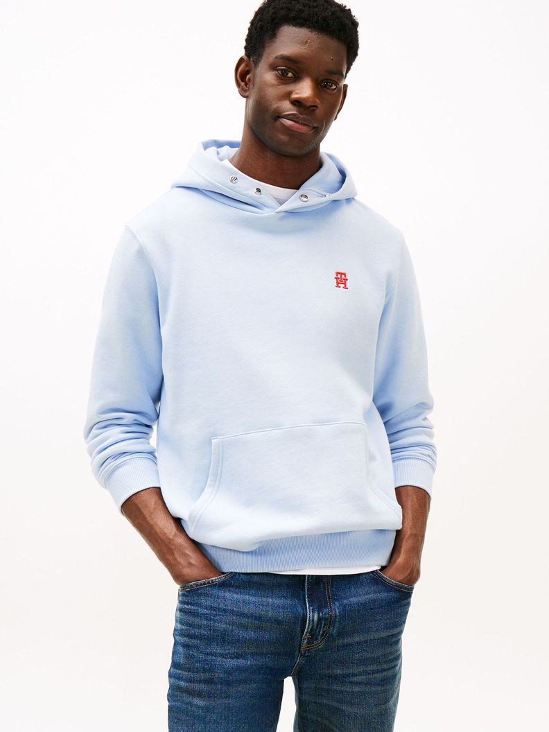 Poleron Hoodie Monograma Th Celeste XS