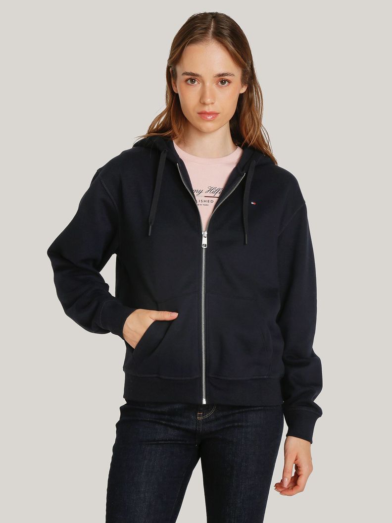 Polerón Hoodie Con Logo Flag Azul Tommy Hilfiger-0