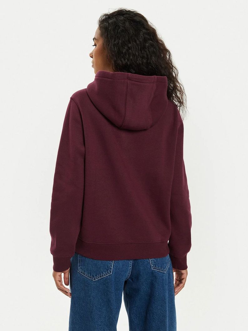 Polerón Hoodie Flag Logo Burdeo Tommy Hilfiger-2
