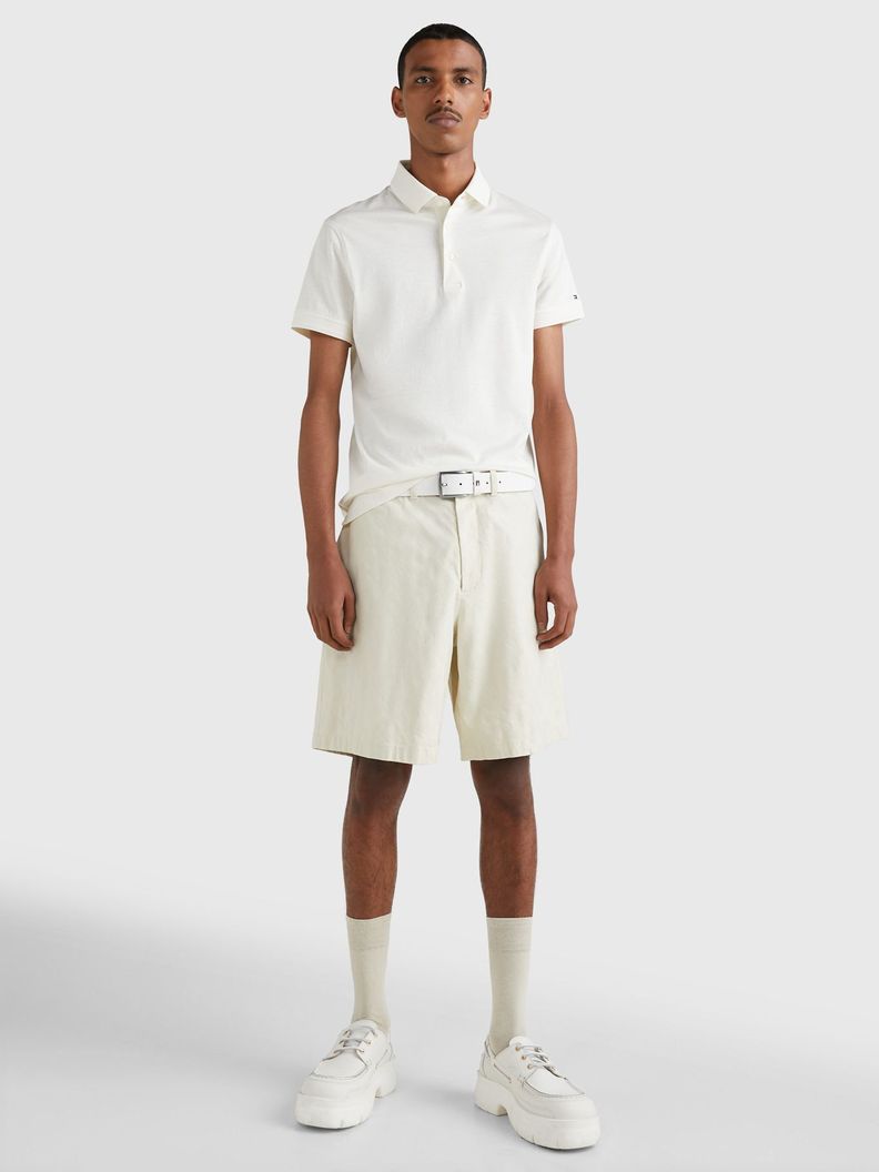 Polo Essential Slim Fit YBI Blanco Tommy Hilfiger-1