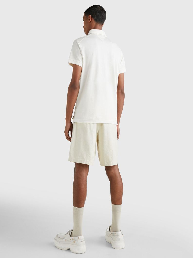 Polo Essential Slim Fit YBI Blanco Tommy Hilfiger-2