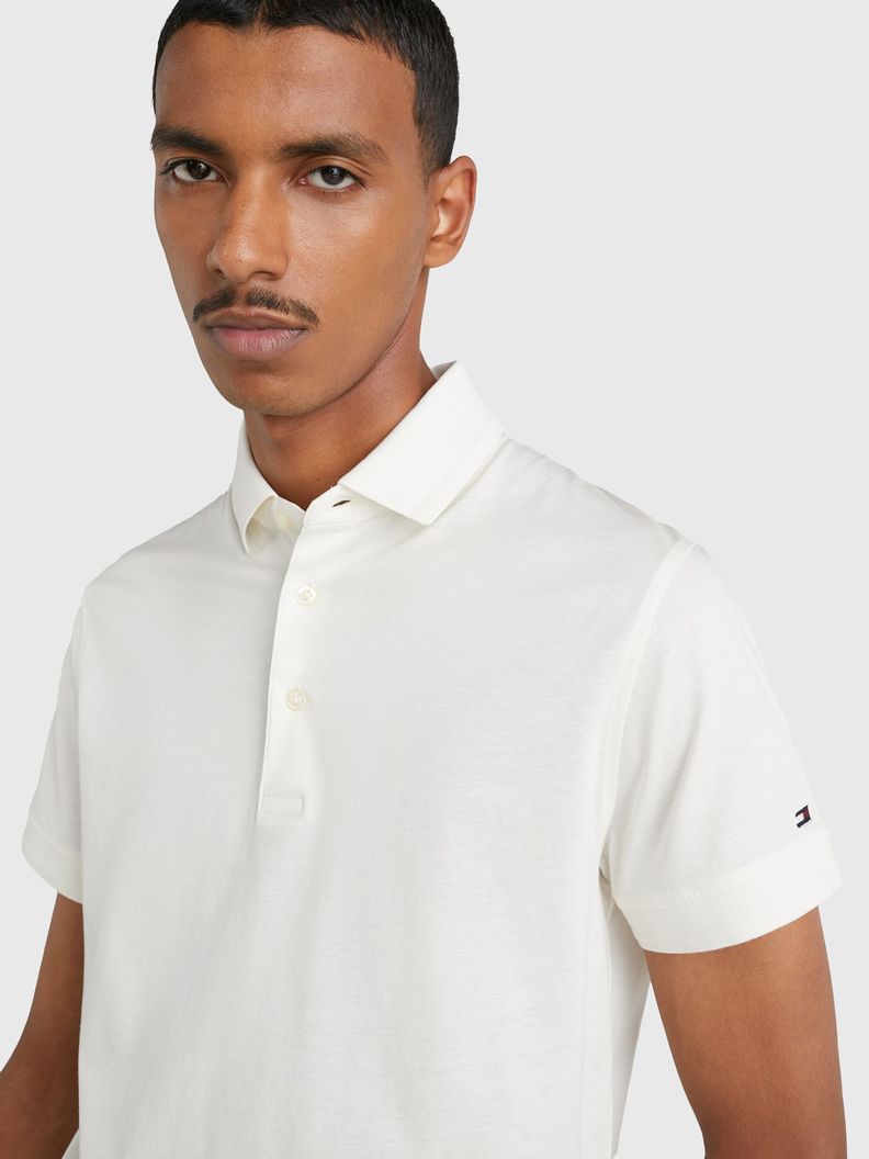 Polo Essential Slim Fit YBI Blanco Tommy Hilfiger-3