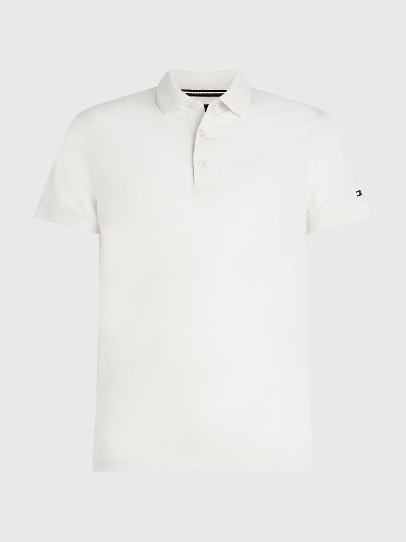 Polo Essential Slim Fit YBI Blanco Tommy Hilfiger-4