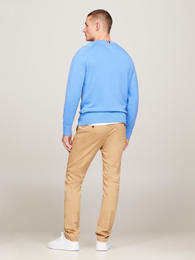 Sweater Relaxed Logo Monogram Celeste Tommy Hilfiger-2