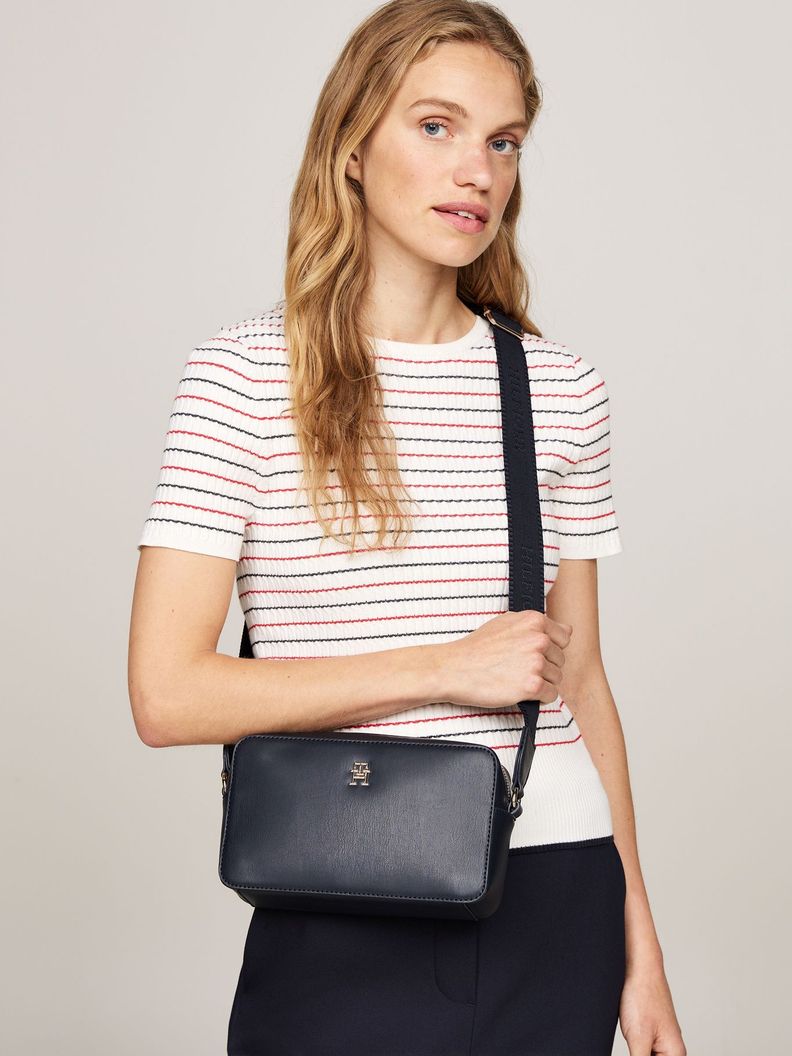 Bandolera Con Monotipo Azul Tommy Hilfiger-1