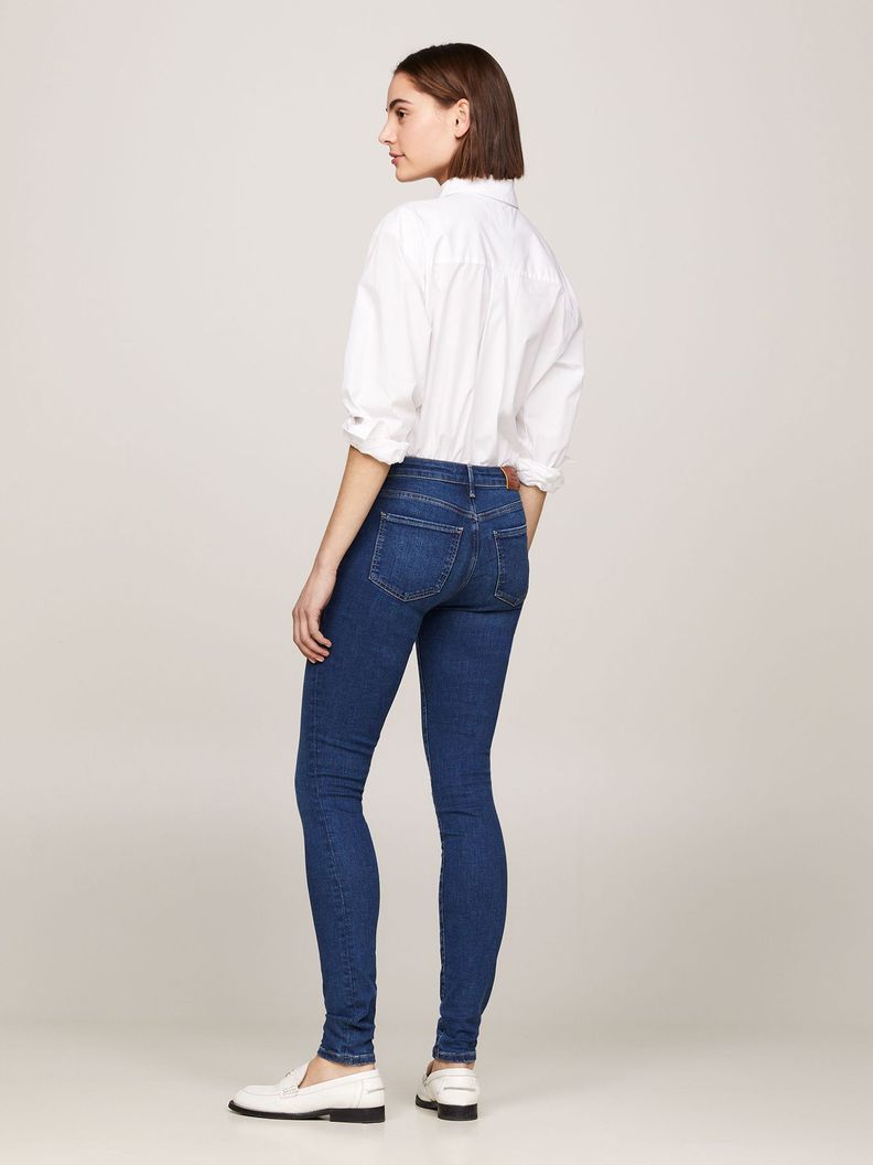 Jeans Skinny Medio Azul Tommy Hilfiger-2