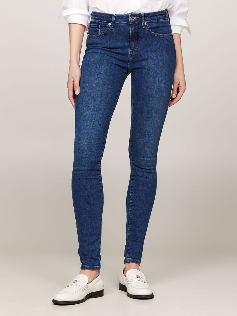 Jeans Skinny Medio Azul Tommy Hilfiger-1