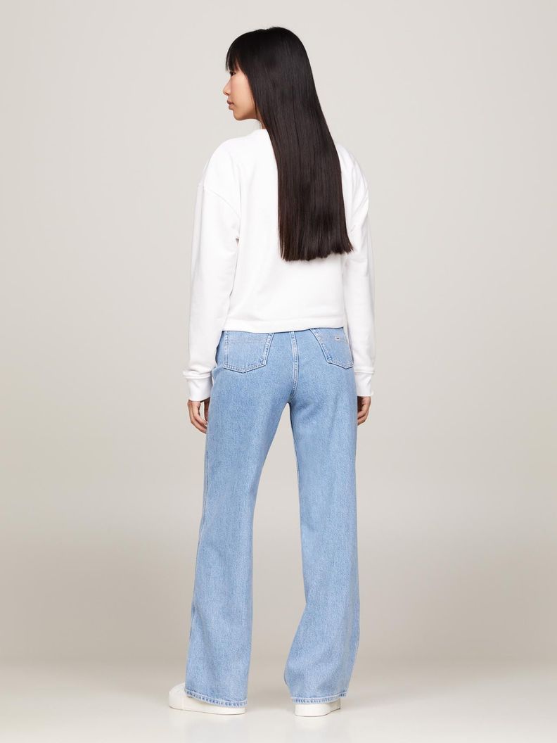 Polerón Relaxed Essential Logo Blanco Tommy Jeans-2