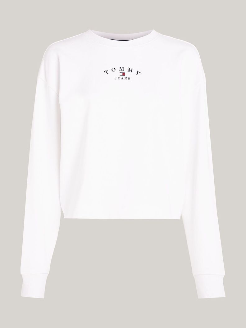 Polerón Relaxed Essential Logo Blanco Tommy Jeans-4