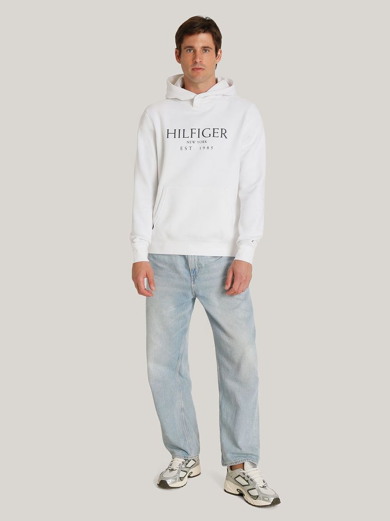Polerón Hoodie Con Logo Blanco Tommy Hilfiger-1
